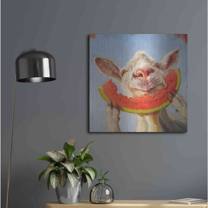 Luxe Metal Art 'Summer Treat' by Lucia Heffernan, Metal Wall Art,24x24