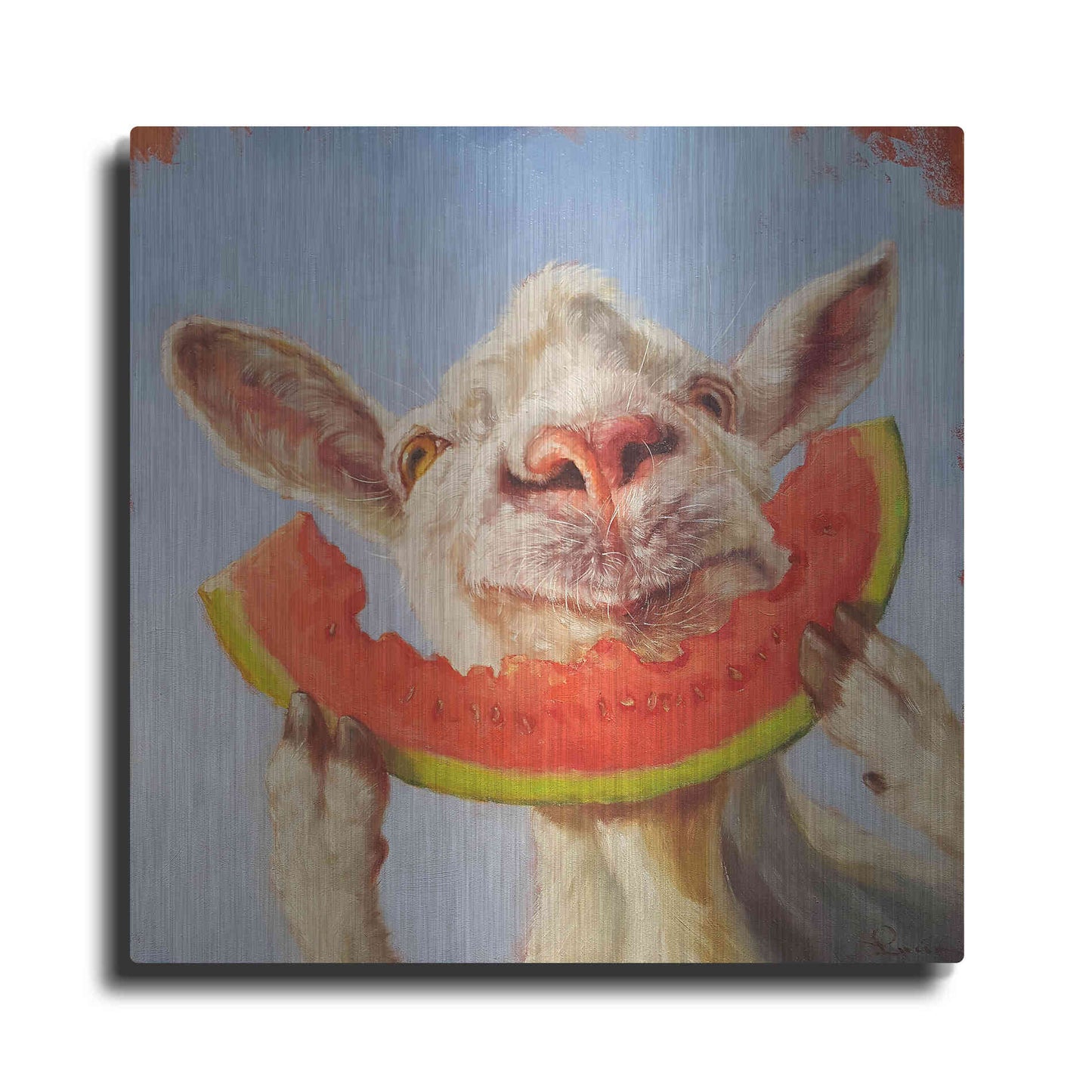 Luxe Metal Art 'Summer Treat' by Lucia Heffernan, Metal Wall Art