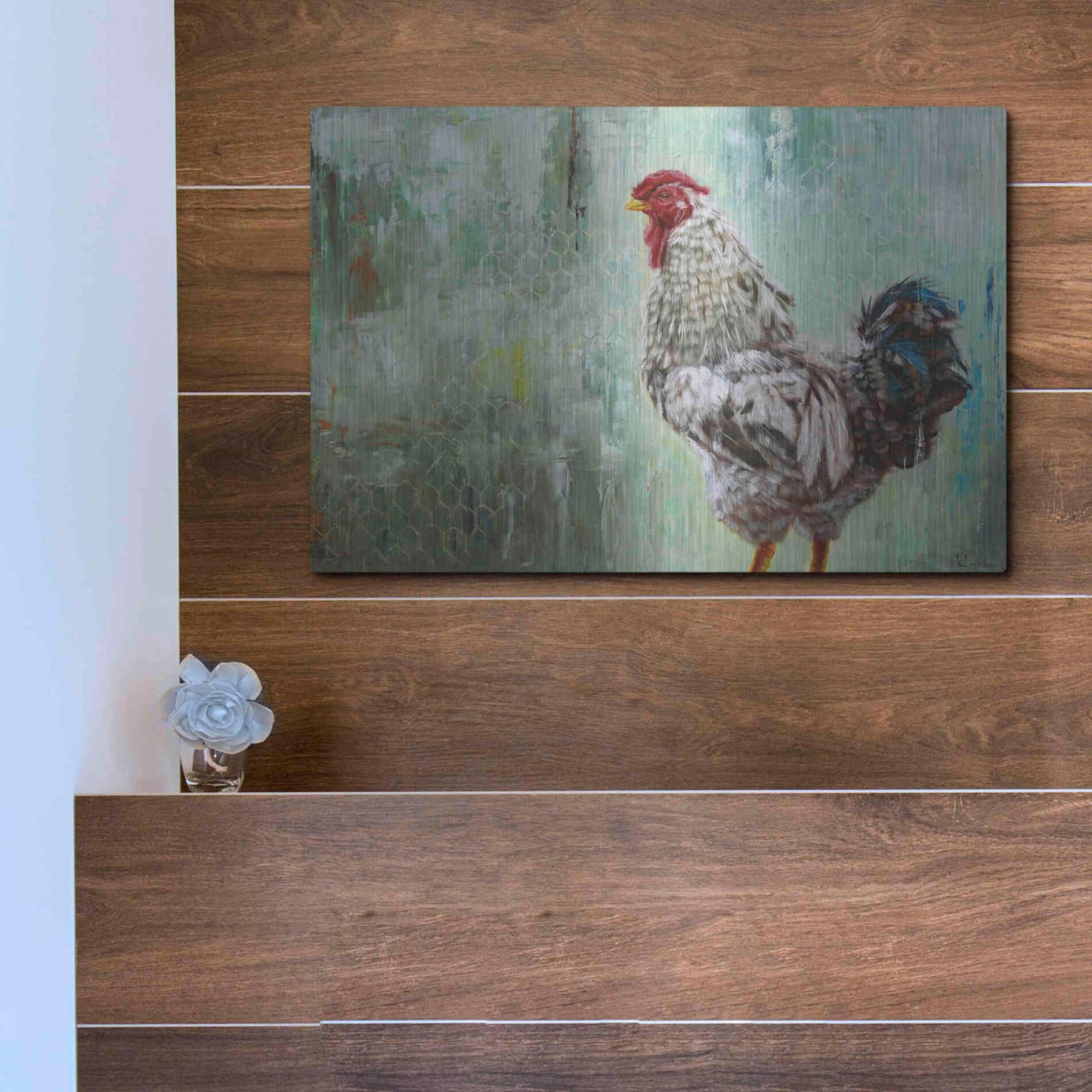 Luxe Metal Art 'The General' by Lucia Heffernan, Metal Wall Art,16x12