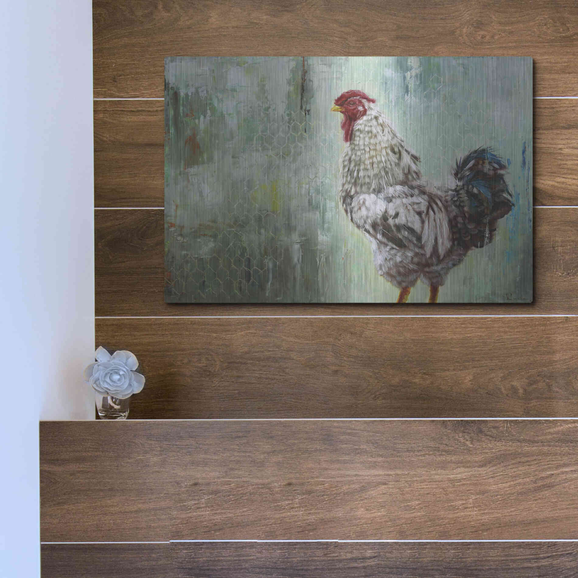 Luxe Metal Art 'The General' by Lucia Heffernan, Metal Wall Art,16x12