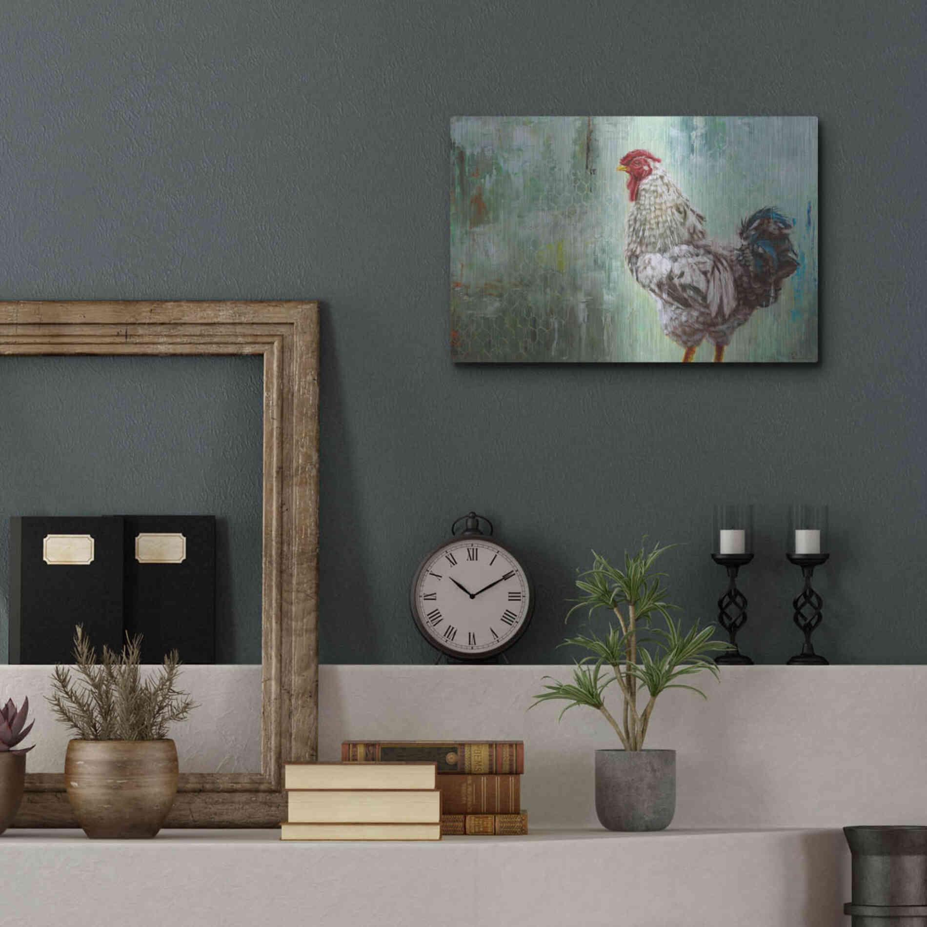 Luxe Metal Art 'The General' by Lucia Heffernan, Metal Wall Art,16x12