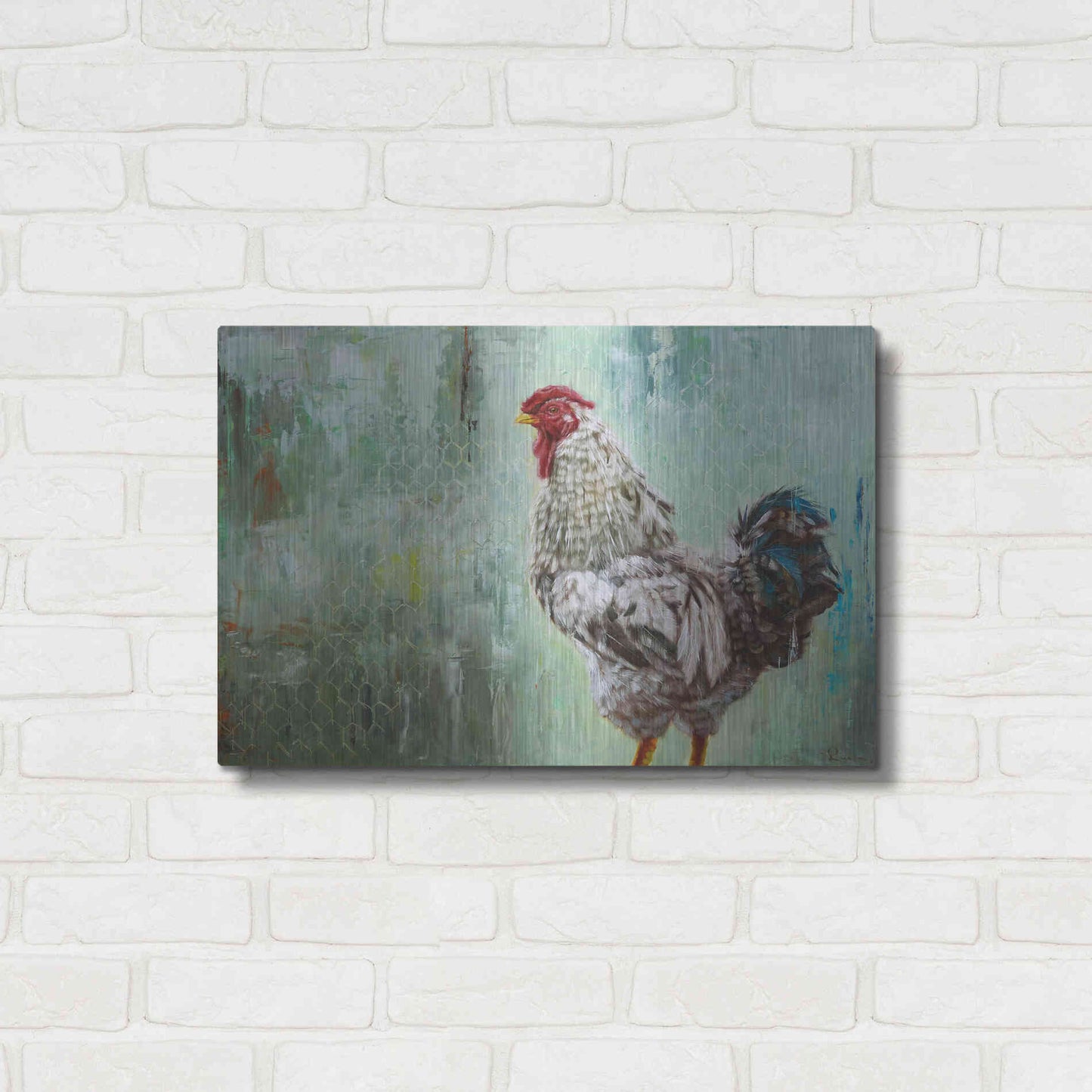 Luxe Metal Art 'The General' by Lucia Heffernan, Metal Wall Art,24x16