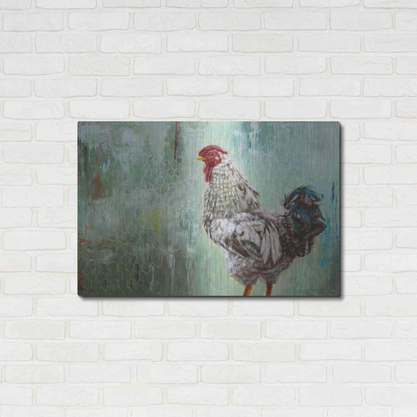 Luxe Metal Art 'The General' by Lucia Heffernan, Metal Wall Art,36x24