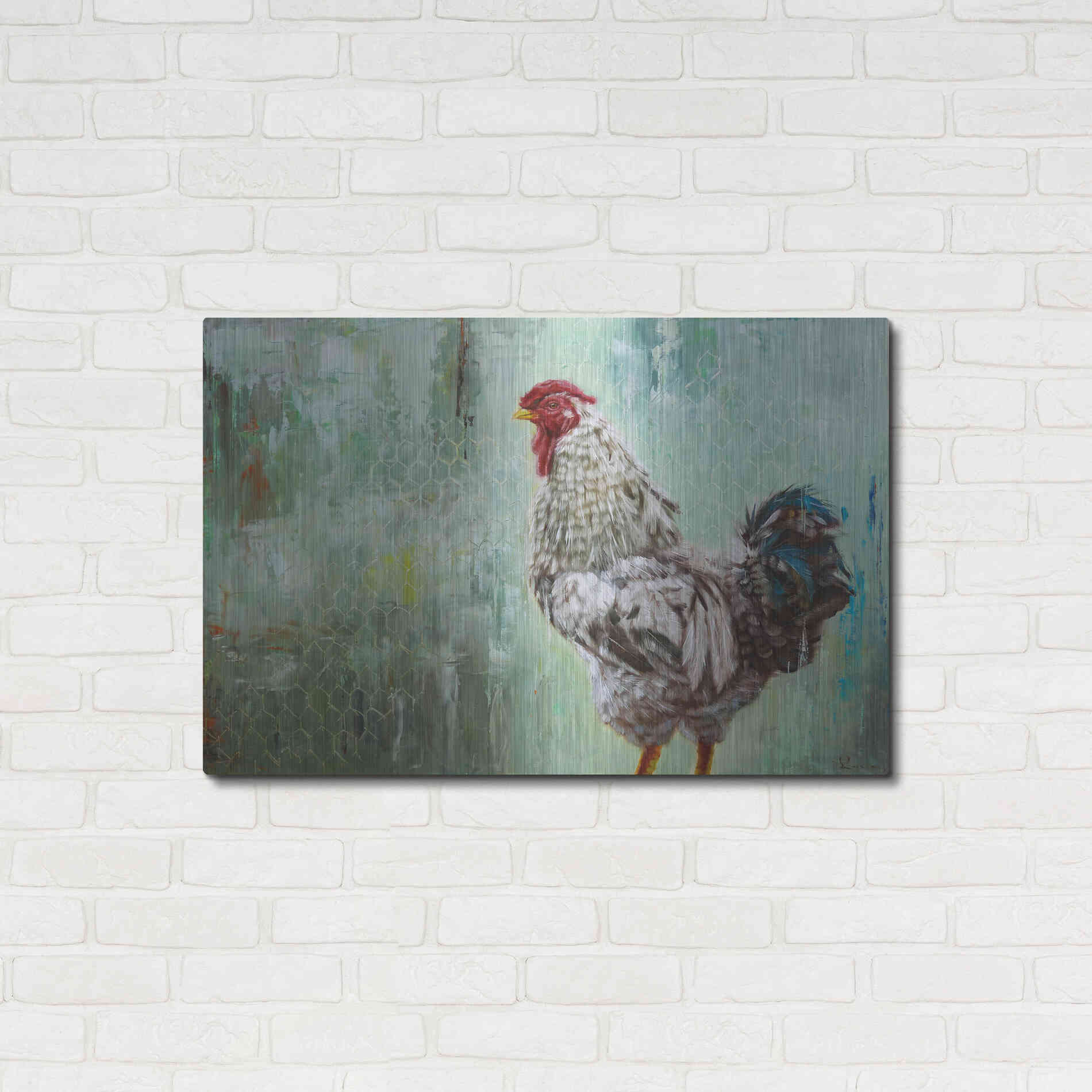 Luxe Metal Art 'The General' by Lucia Heffernan, Metal Wall Art,36x24