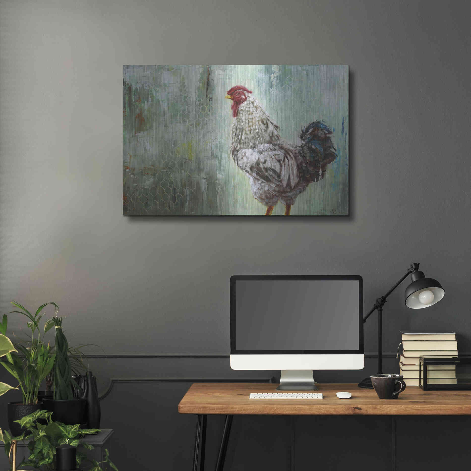 Luxe Metal Art 'The General' by Lucia Heffernan, Metal Wall Art,36x24