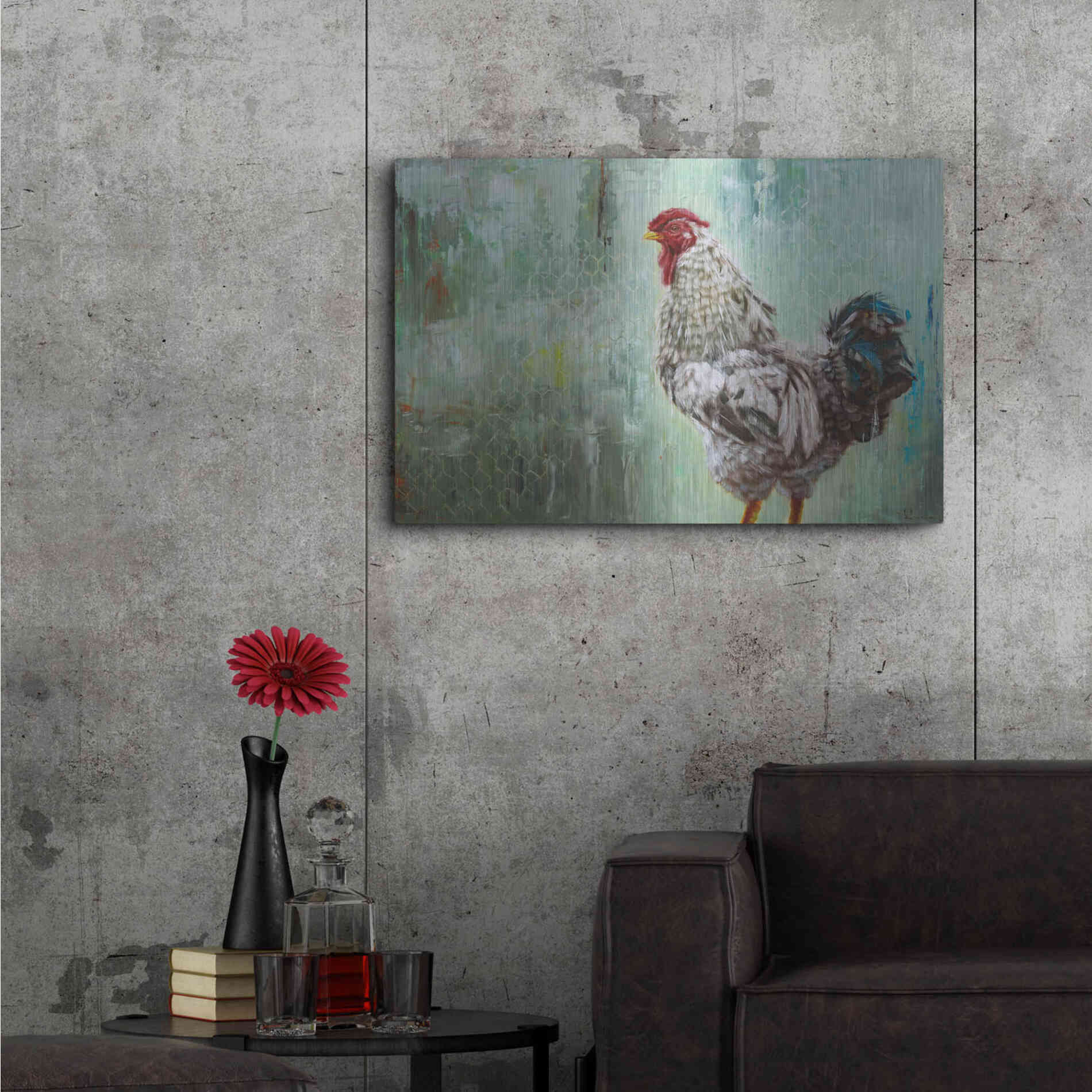 Luxe Metal Art 'The General' by Lucia Heffernan, Metal Wall Art,36x24