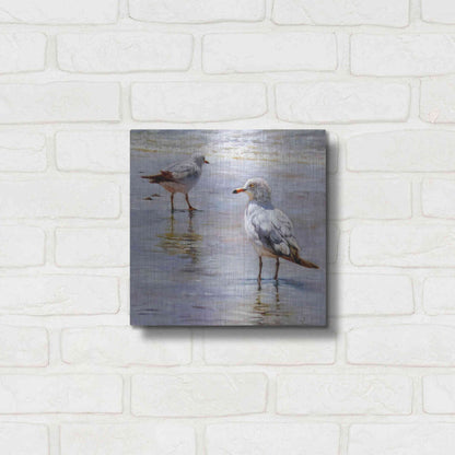 Luxe Metal Art 'Waders' by Lucia Heffernan, Metal Wall Art,12x12