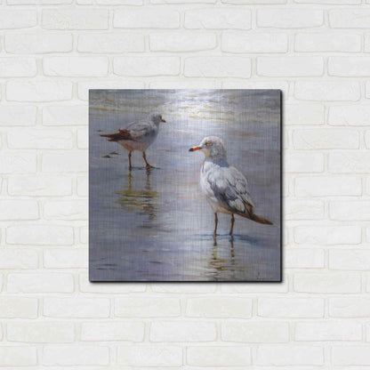 Luxe Metal Art 'Waders' by Lucia Heffernan, Metal Wall Art,24x24