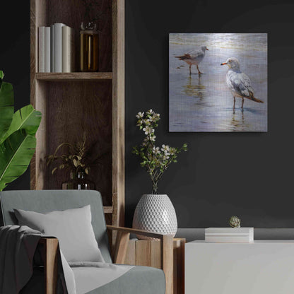 Luxe Metal Art 'Waders' by Lucia Heffernan, Metal Wall Art,24x24