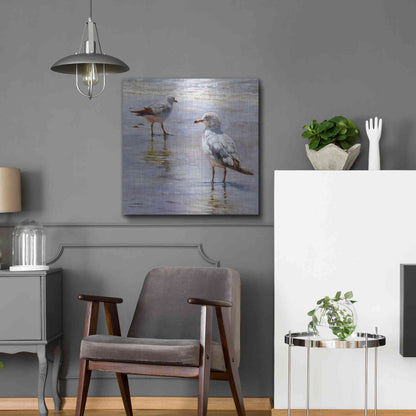 Luxe Metal Art 'Waders' by Lucia Heffernan, Metal Wall Art,24x24