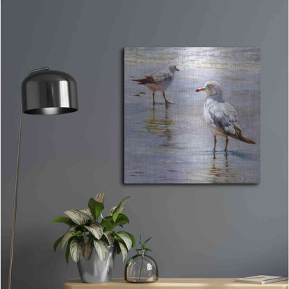 Luxe Metal Art 'Waders' by Lucia Heffernan, Metal Wall Art,24x24