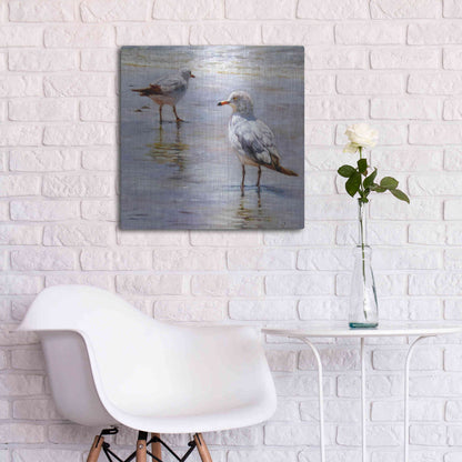Luxe Metal Art 'Waders' by Lucia Heffernan, Metal Wall Art,24x24