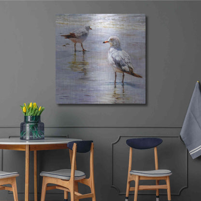 Luxe Metal Art 'Waders' by Lucia Heffernan, Metal Wall Art,36x36