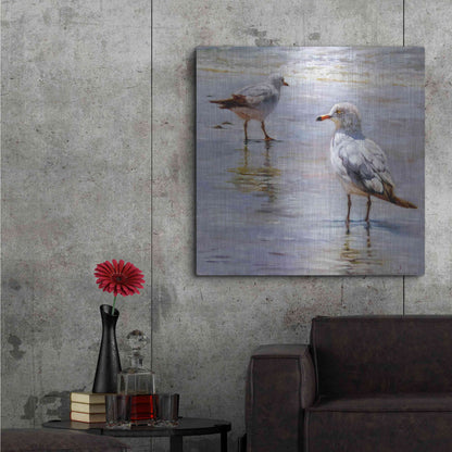 Luxe Metal Art 'Waders' by Lucia Heffernan, Metal Wall Art,36x36