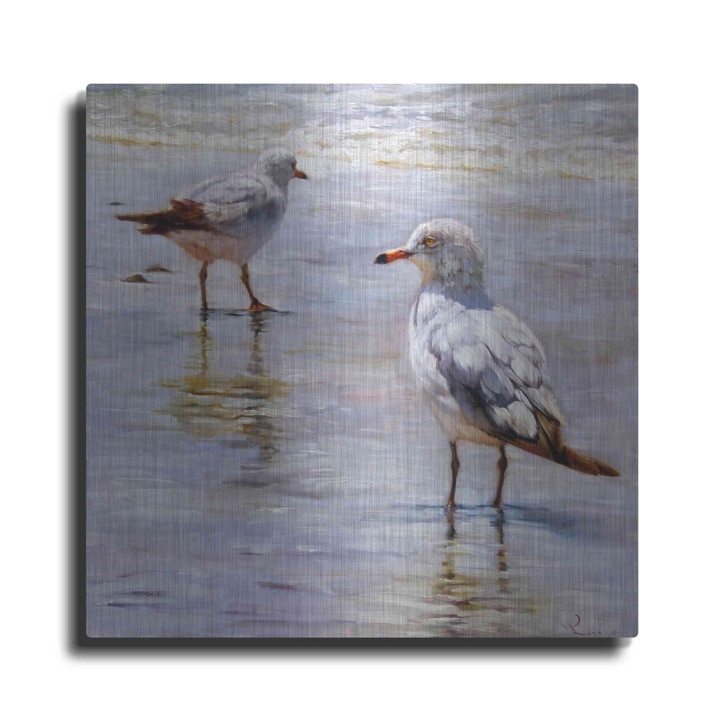 Luxe Metal Art 'Waders' by Lucia Heffernan, Metal Wall Art
