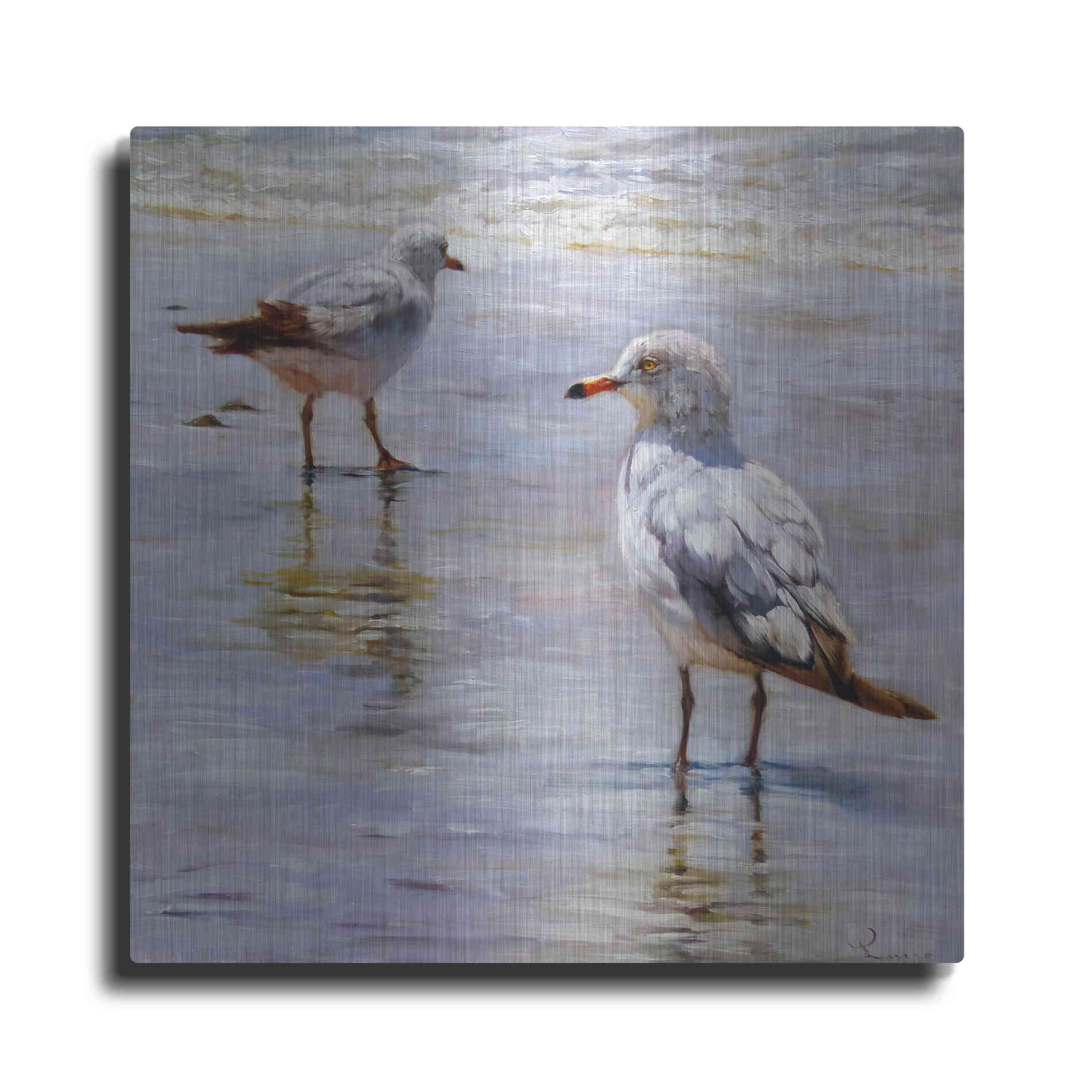 Luxe Metal Art 'Waders' by Lucia Heffernan, Metal Wall Art