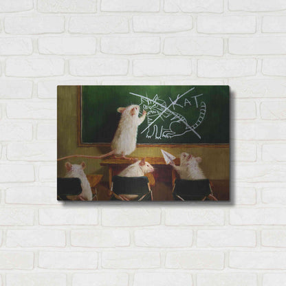 Luxe Metal Art 'When the Cat Is Away' by Lucia Heffernan, Metal Wall Art,24x16