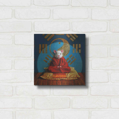 Luxe Metal Art 'Inner Peace' by Lucia Heffernan, Metal Wall Art,12x12