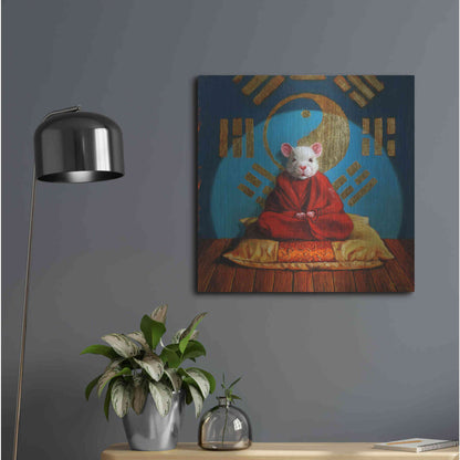 Luxe Metal Art 'Inner Peace' by Lucia Heffernan, Metal Wall Art,24x24