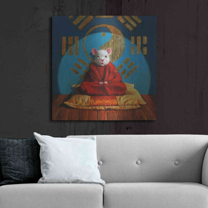 Luxe Metal Art 'Inner Peace' by Lucia Heffernan, Metal Wall Art,36x36