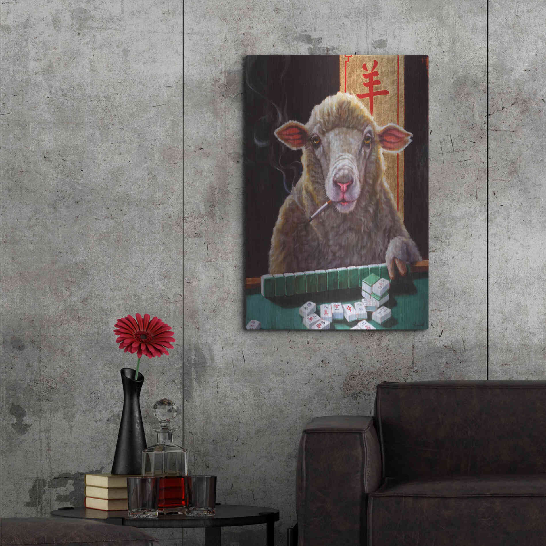 Luxe Metal Art 'Principle for Life' by Lucia Heffernan, Metal Wall Art,24x36