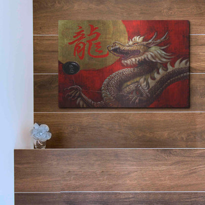 Luxe Metal Art 'Yoyo Master' by Lucia Heffernan, Metal Wall Art,16x12