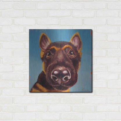 Luxe Metal Art 'Follow Your Nose 1' by Lucia Heffernan, Metal Wall Art,24x24