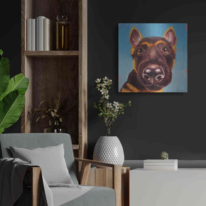 Luxe Metal Art 'Follow Your Nose 1' by Lucia Heffernan, Metal Wall Art,24x24