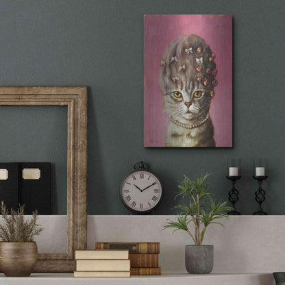 Luxe Metal Art 'Marie Catoinette' by Lucia Heffernan, Metal Wall Art,12x16