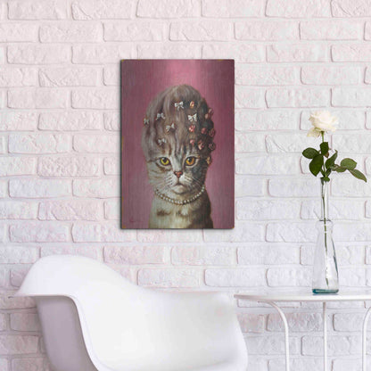 Luxe Metal Art 'Marie Catoinette' by Lucia Heffernan, Metal Wall Art,16x24