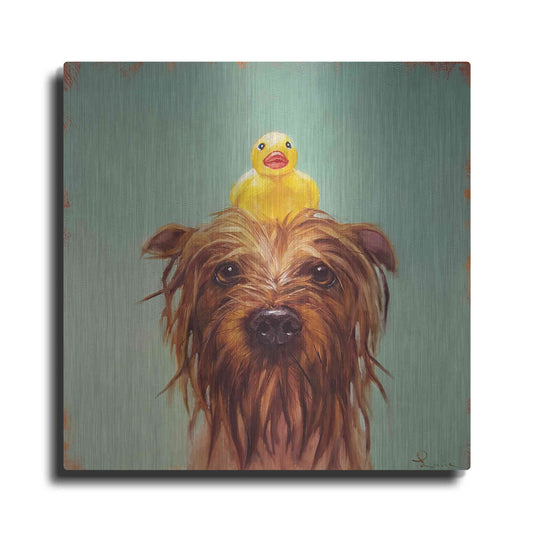 Luxe Metal Art 'Bath Time' by Lucia Heffernan, Metal Wall Art