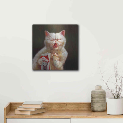 Luxe Metal Art 'Sour Milk' by Lucia Heffernan, Metal Wall Art,12x12