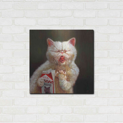 Luxe Metal Art 'Sour Milk' by Lucia Heffernan, Metal Wall Art,24x24