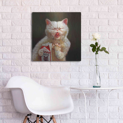 Luxe Metal Art 'Sour Milk' by Lucia Heffernan, Metal Wall Art,24x24