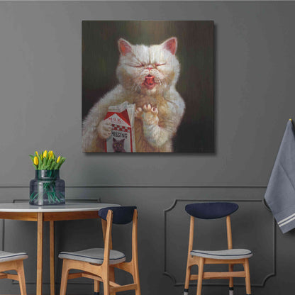 Luxe Metal Art 'Sour Milk' by Lucia Heffernan, Metal Wall Art,36x36