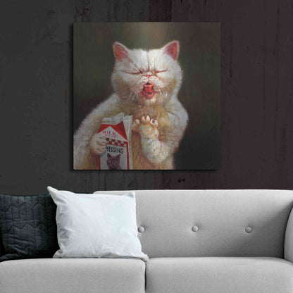 Luxe Metal Art 'Sour Milk' by Lucia Heffernan, Metal Wall Art,36x36