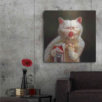 Luxe Metal Art 'Sour Milk' by Lucia Heffernan, Metal Wall Art,36x36