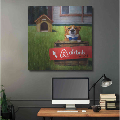 Luxe Metal Art 'K9 BNB' by Lucia Heffernan, Metal Wall Art,36x36