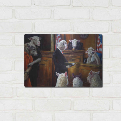 Luxe Metal Art 'Eyewitness' by Lucia Heffernan, Metal Wall Art,16x12