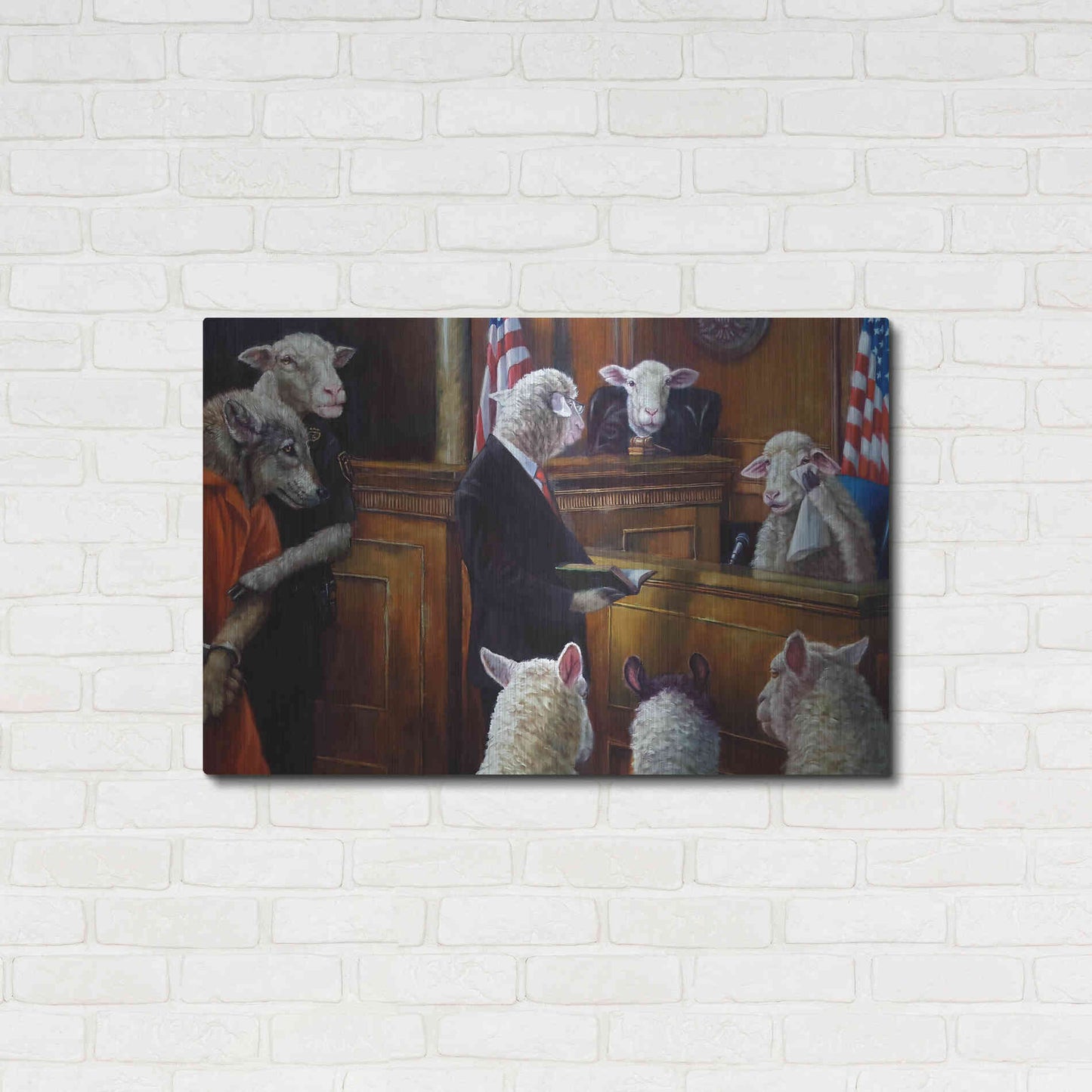 Luxe Metal Art 'Eyewitness' by Lucia Heffernan, Metal Wall Art,36x24