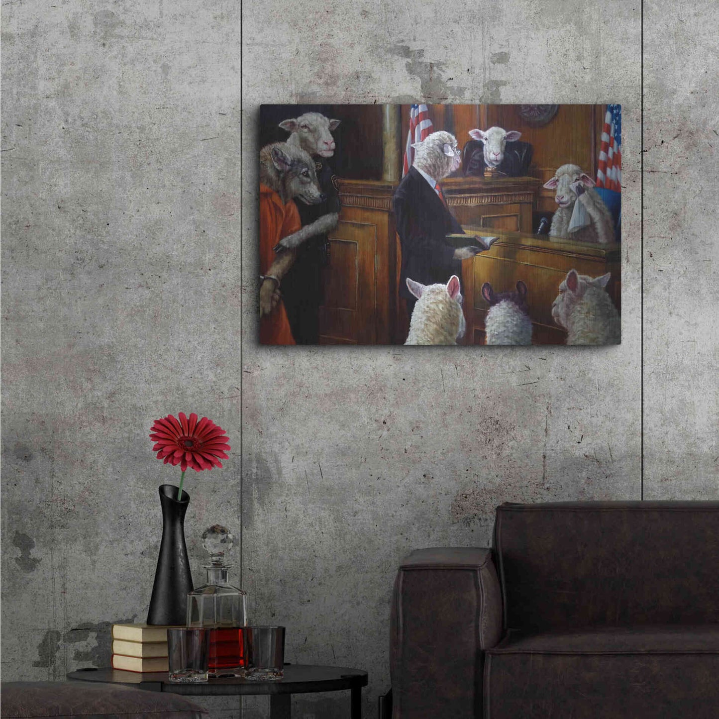 Luxe Metal Art 'Eyewitness' by Lucia Heffernan, Metal Wall Art,36x24