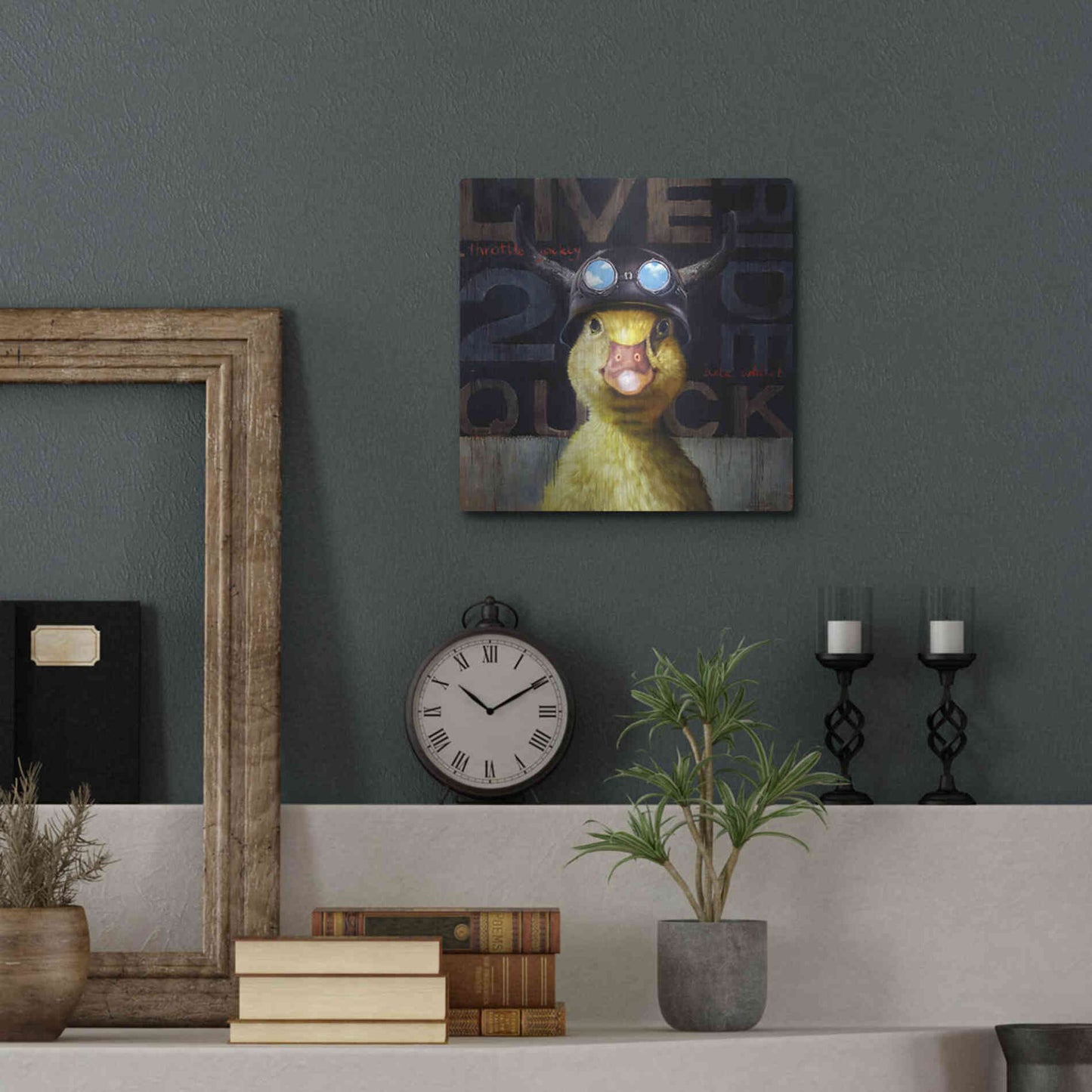 Luxe Metal Art 'Full Throttle' by Lucia Heffernan, Metal Wall Art,12x12