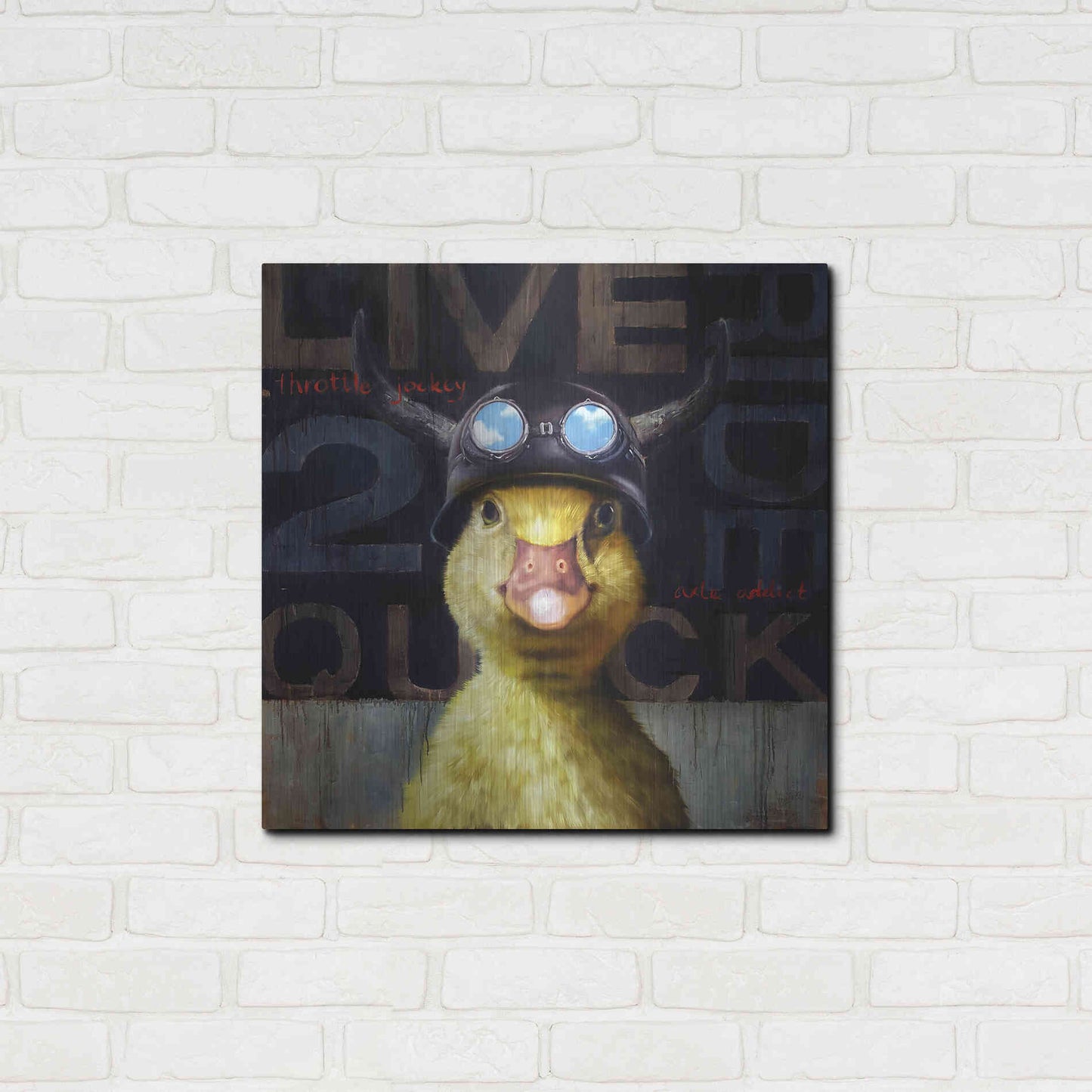 Luxe Metal Art 'Full Throttle' by Lucia Heffernan, Metal Wall Art,24x24