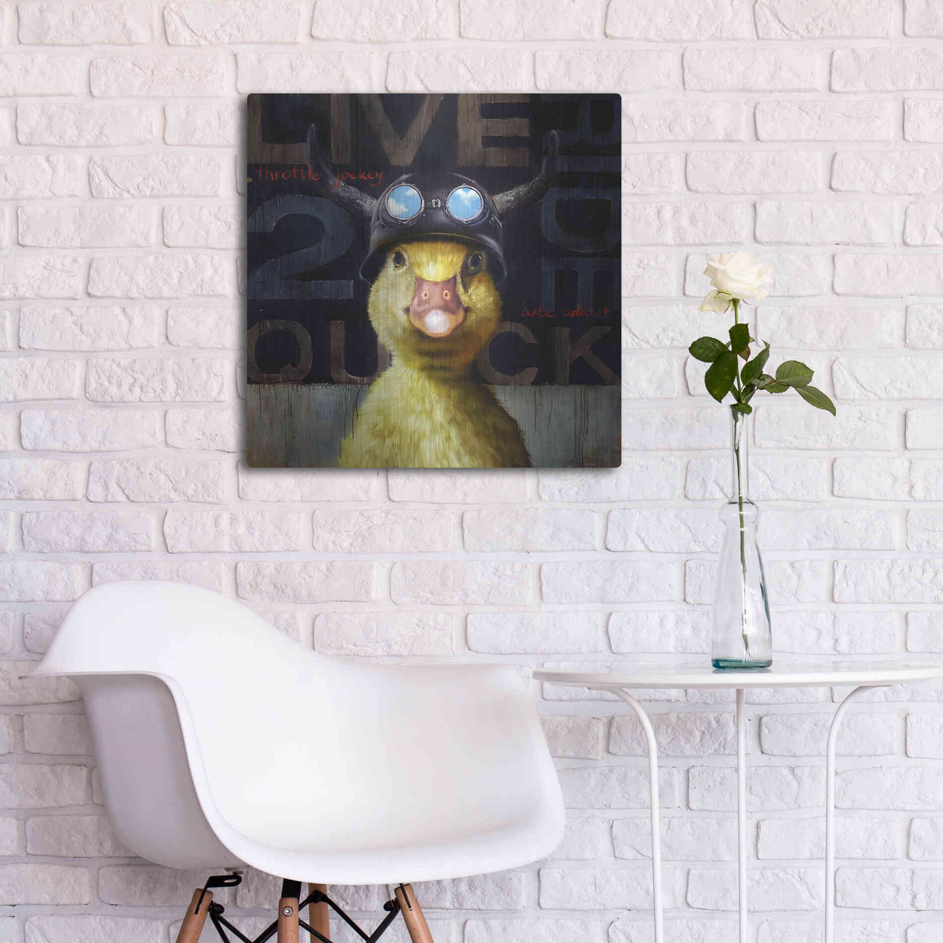 Luxe Metal Art 'Full Throttle' by Lucia Heffernan, Metal Wall Art,24x24