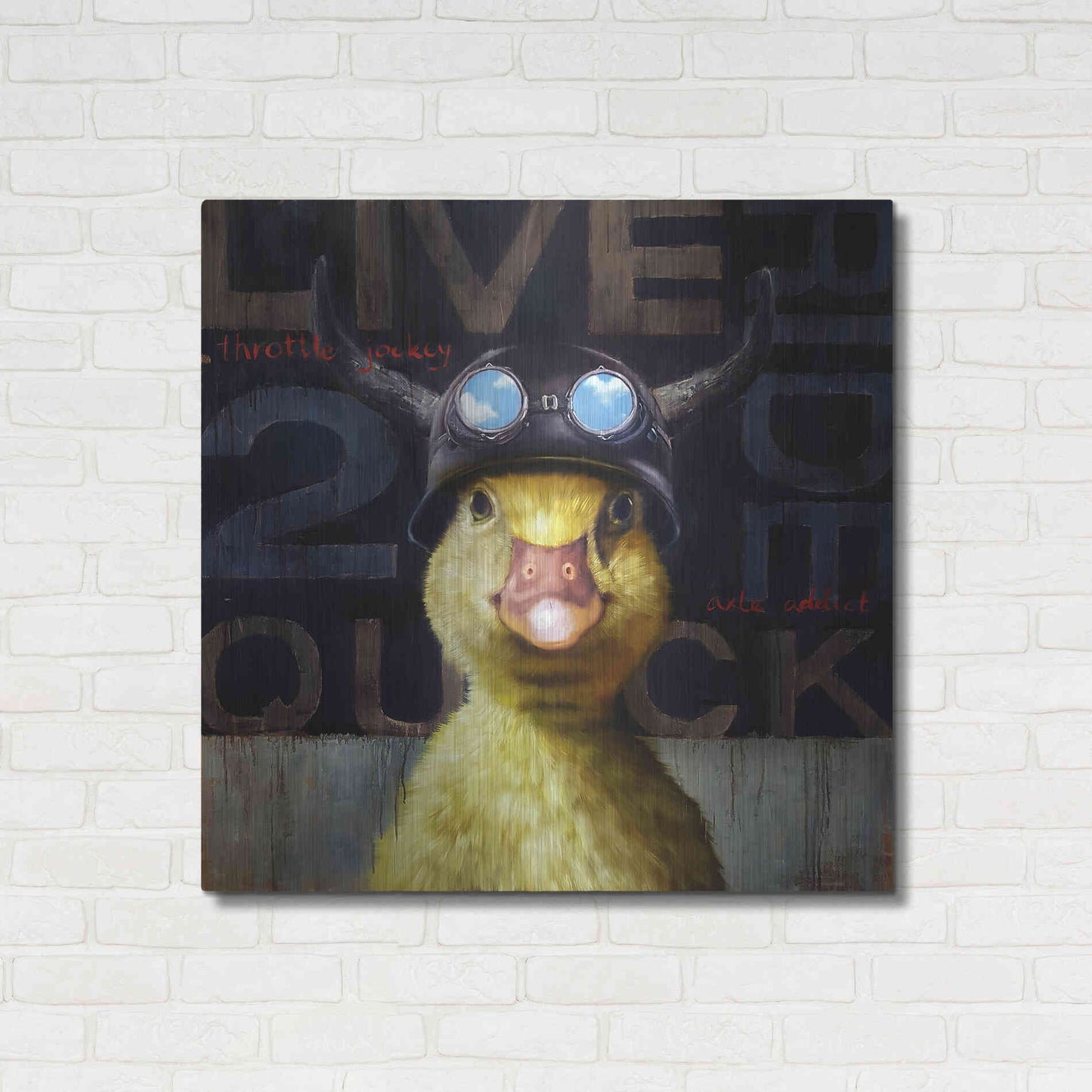 Luxe Metal Art 'Full Throttle' by Lucia Heffernan, Metal Wall Art,36x36