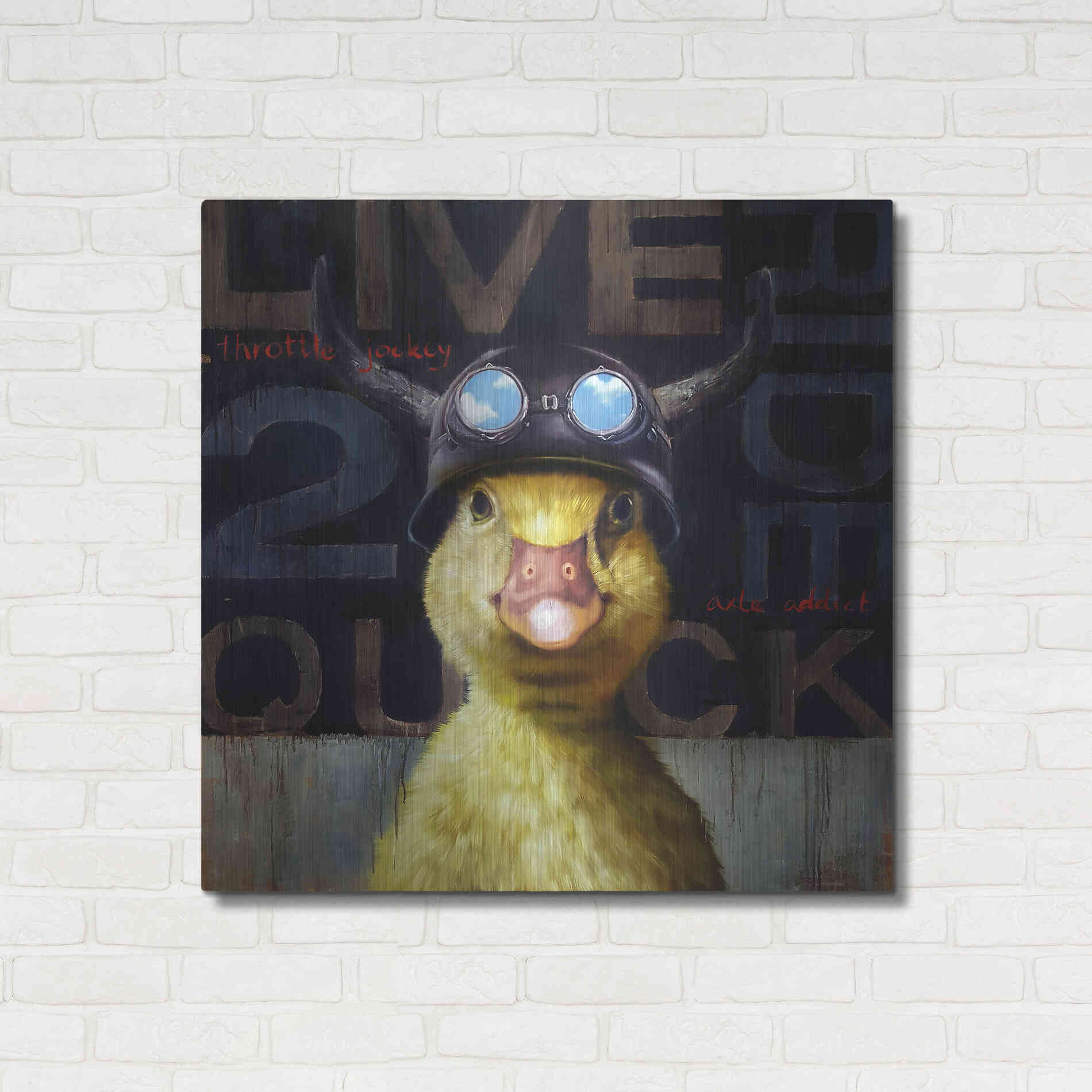 Luxe Metal Art 'Full Throttle' by Lucia Heffernan, Metal Wall Art,36x36