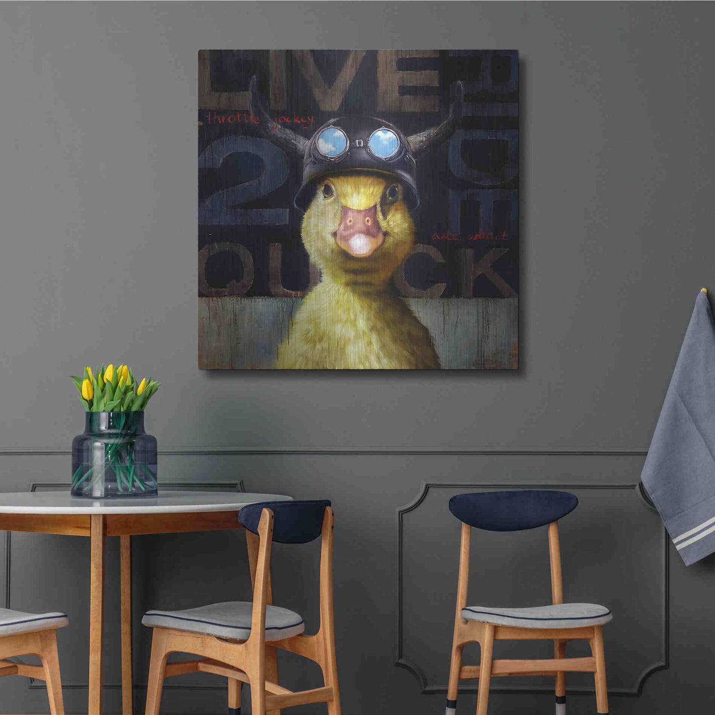 Luxe Metal Art 'Full Throttle' by Lucia Heffernan, Metal Wall Art,36x36