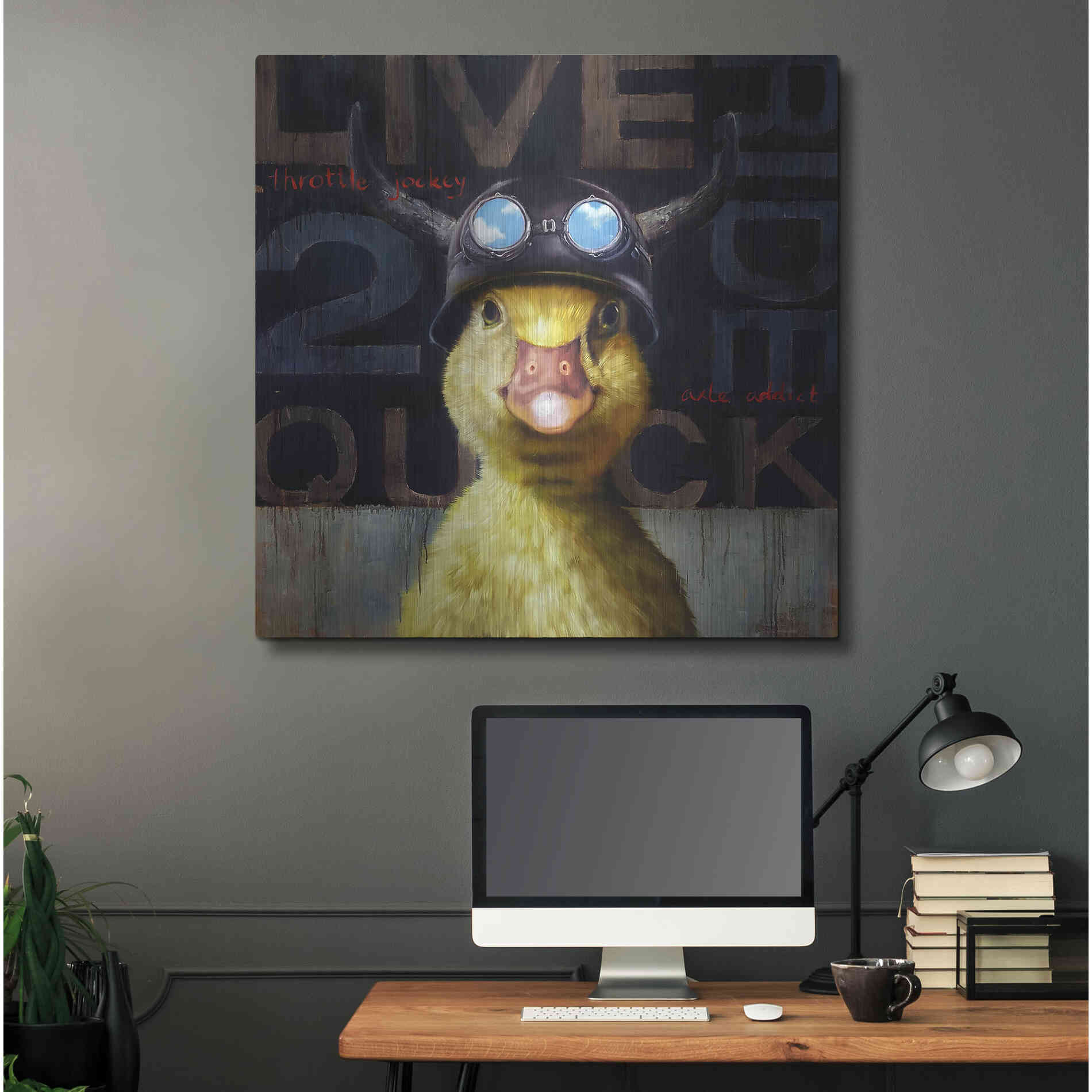 Luxe Metal Art 'Full Throttle' by Lucia Heffernan, Metal Wall Art,36x36