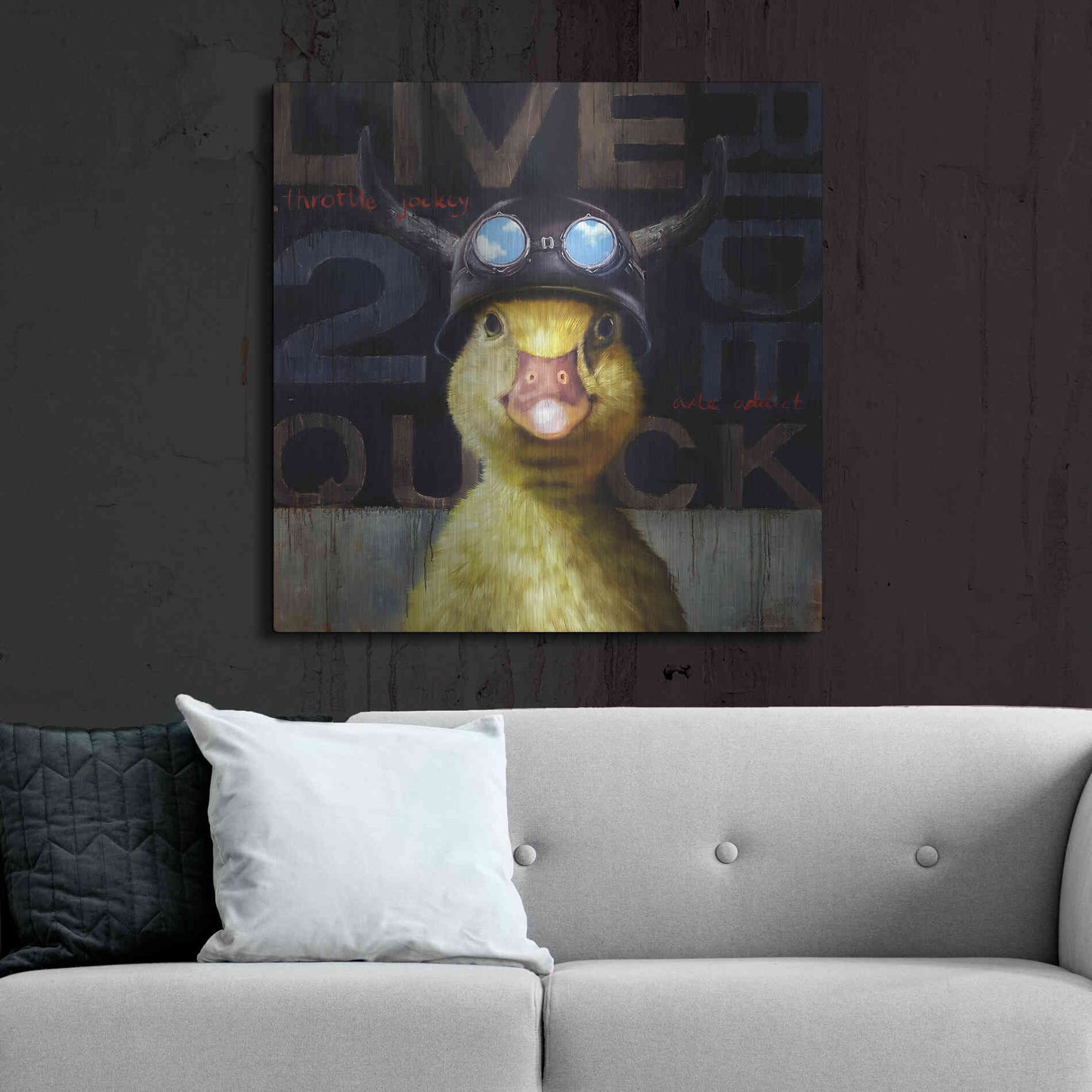 Luxe Metal Art 'Full Throttle' by Lucia Heffernan, Metal Wall Art,36x36