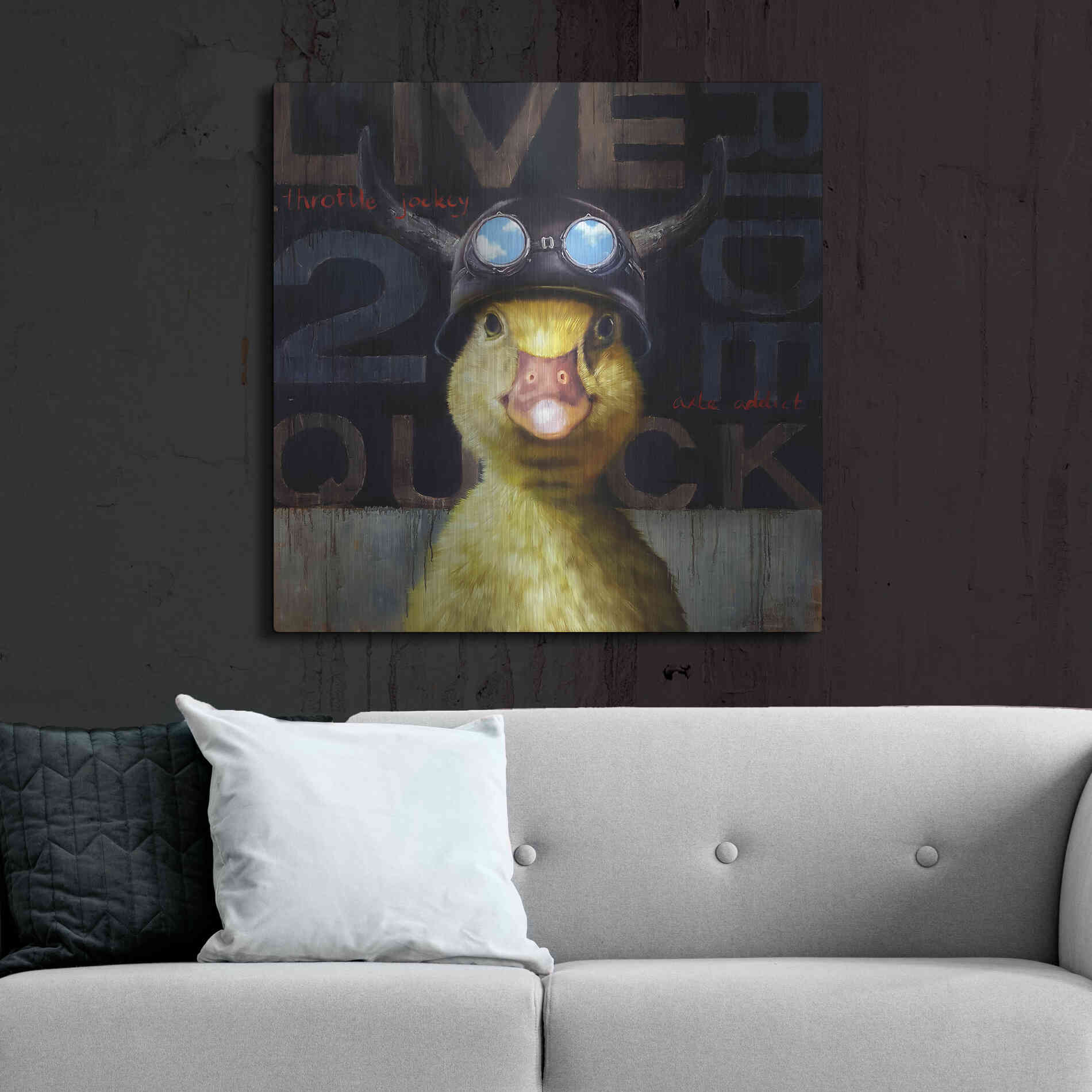 Luxe Metal Art 'Full Throttle' by Lucia Heffernan, Metal Wall Art,36x36